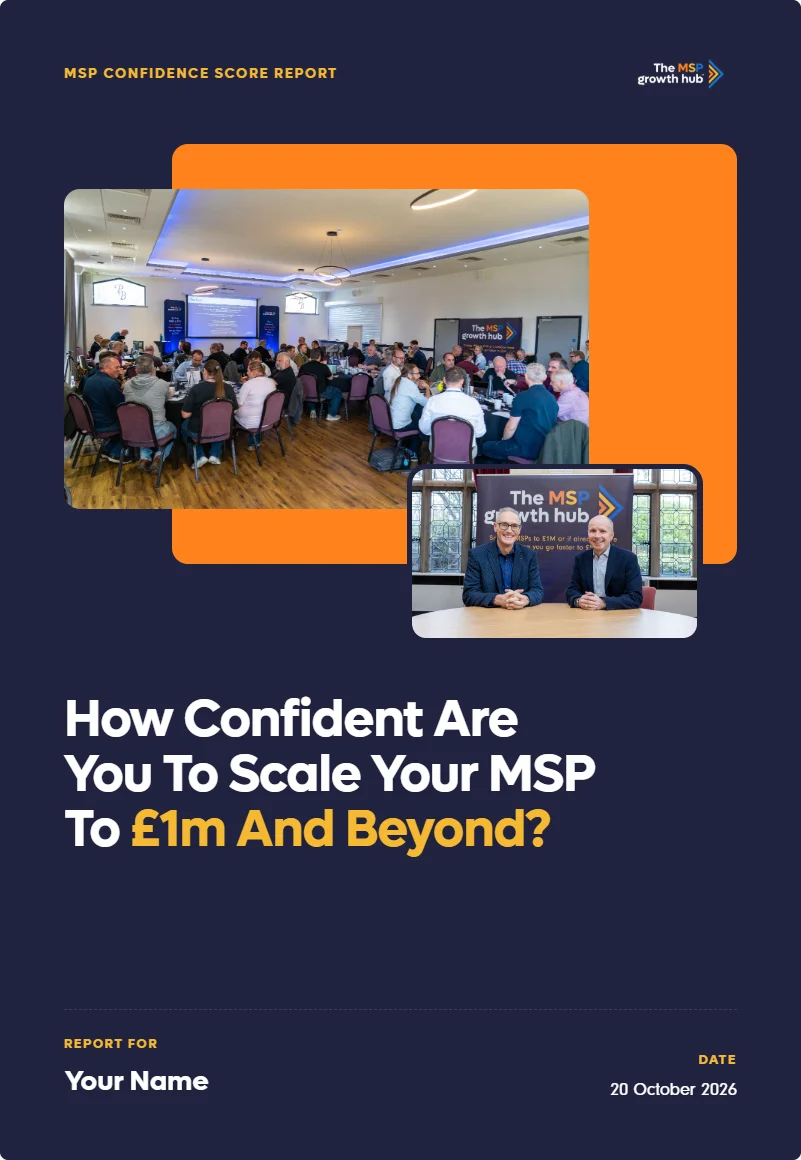 Preview of your MSP Confidence Score report cover